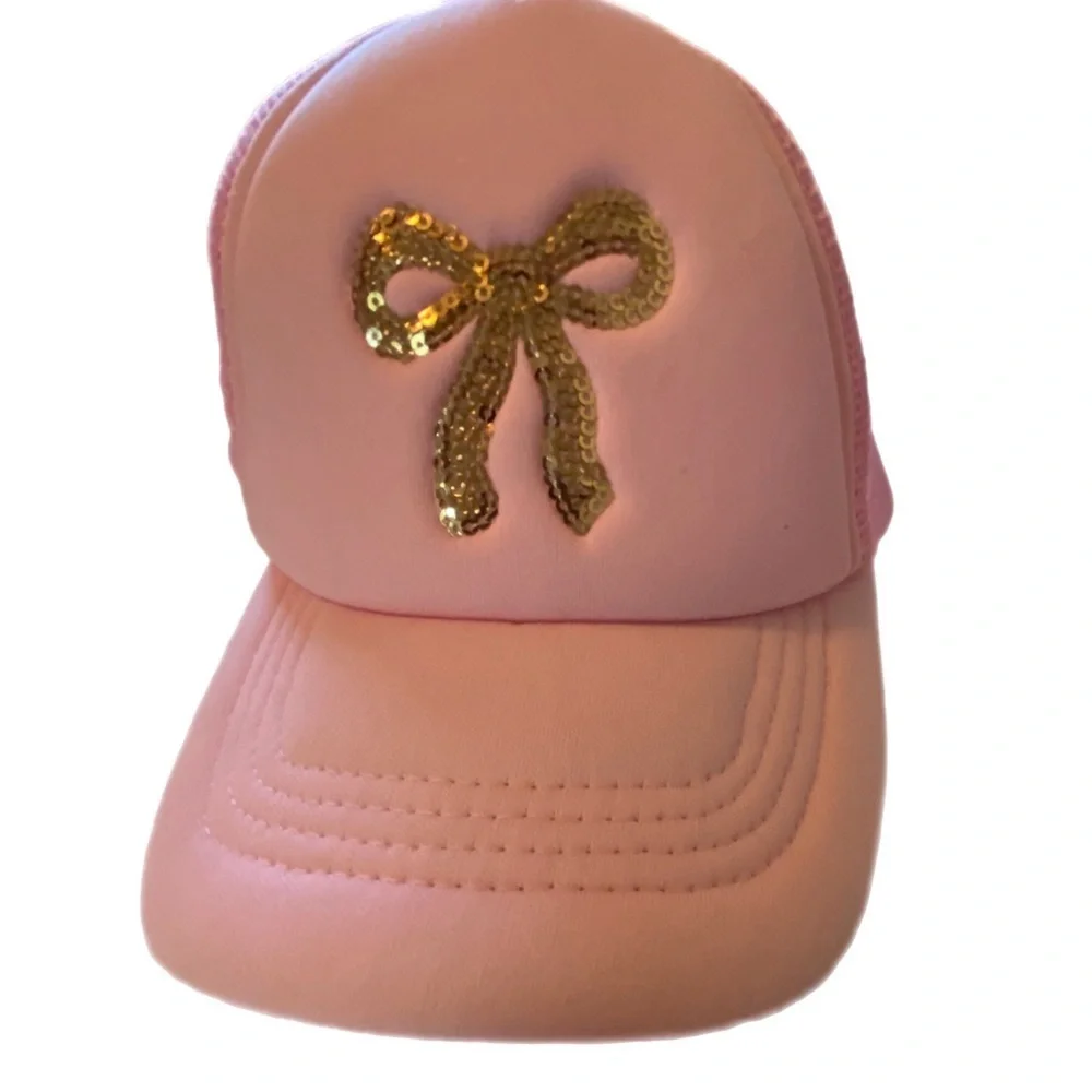 💕 Miss Gwen's OMG Accessories Pink Pack W/Quilted Bag W/Bow & Pink Trucker Hat💕